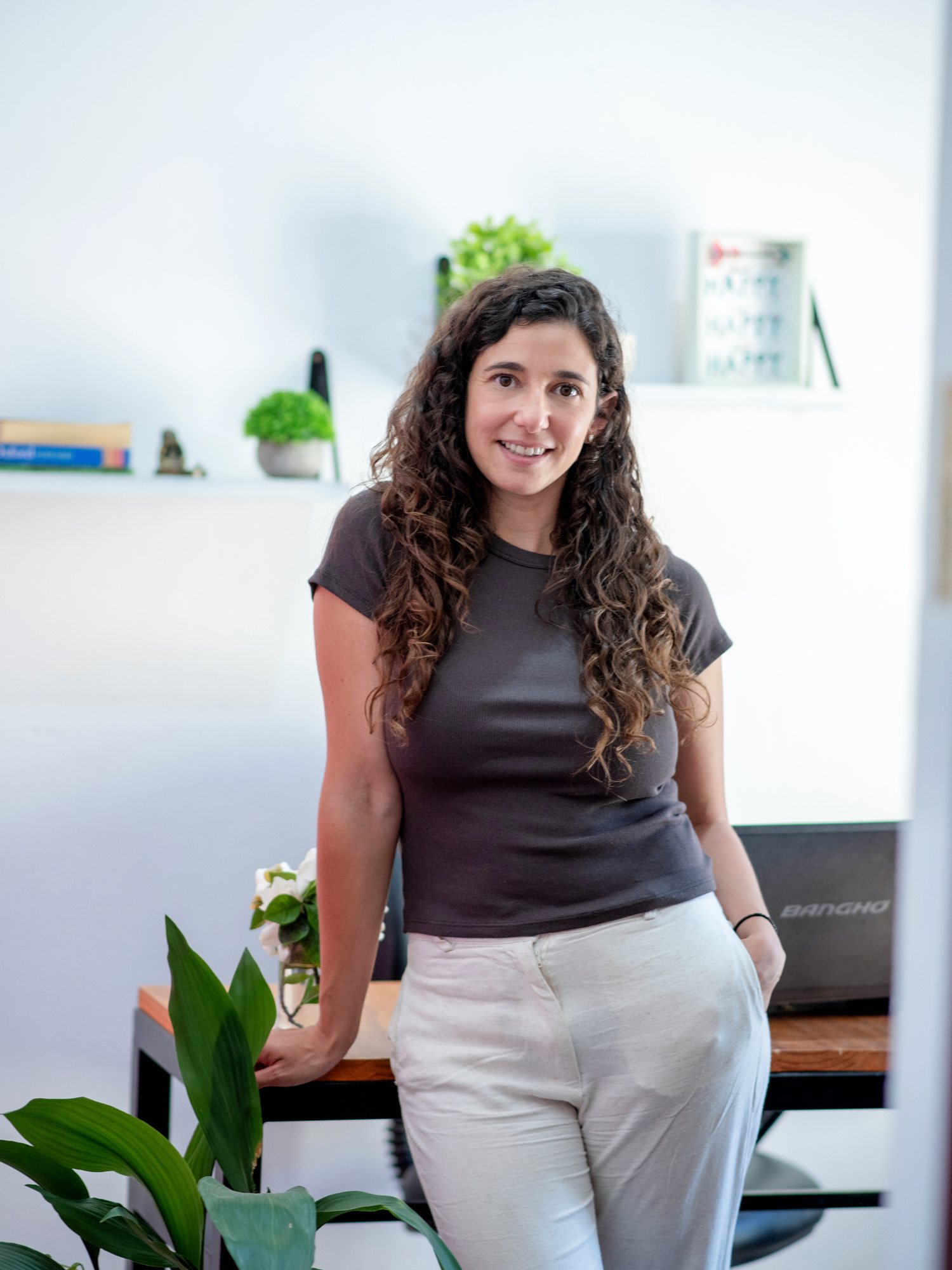 Laura Gil, English Coach, en su espacio de trabajo